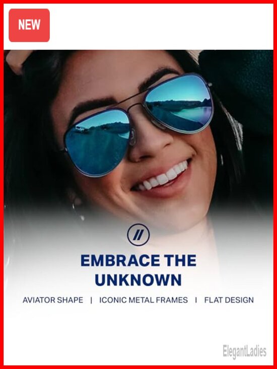 Polarized Aviator Sunglasses with Metal Frames, UV Protection main image 4